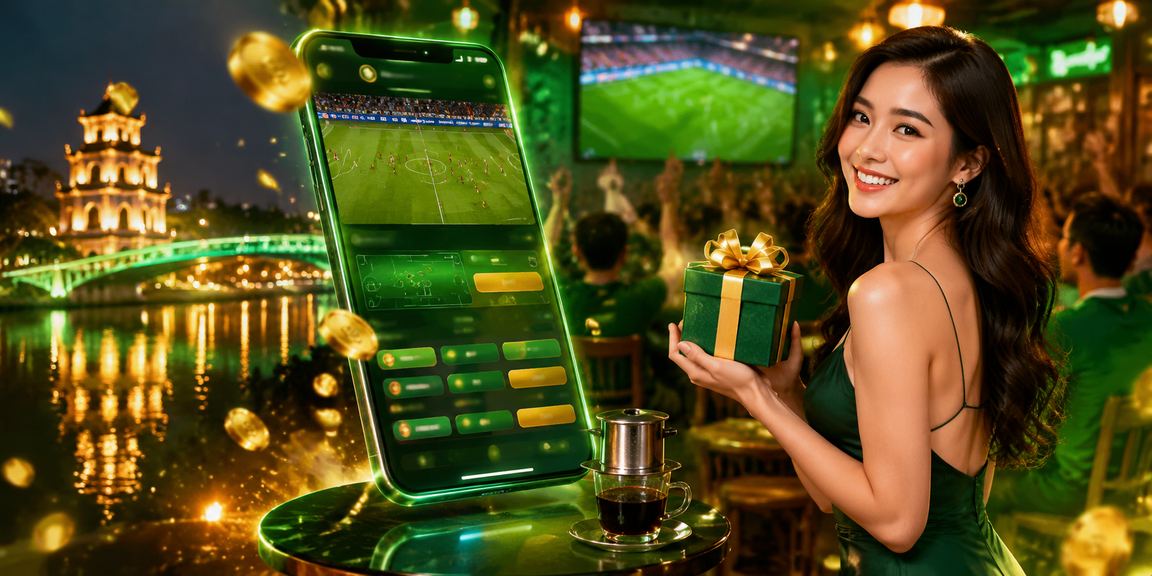 Người dùng Hà Nội kiểm tra điều kiện voucher trong không gian cà phê